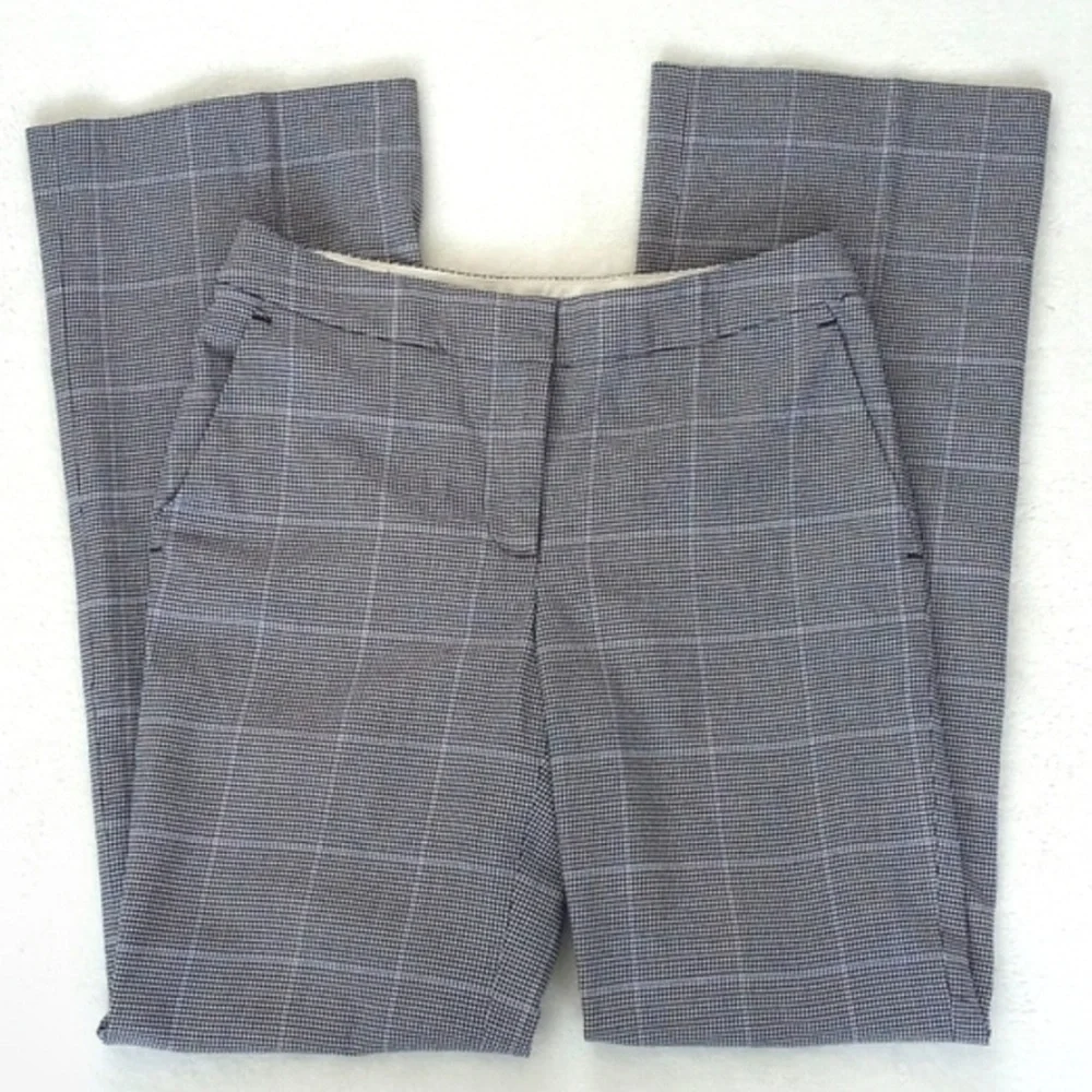 Michael Kors Herringbone Grey Plaid & Lavender Plaid Rayon Blend Dress Pants 2